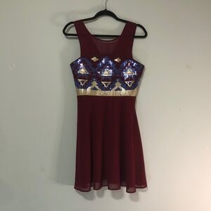 Point sequin dress Size L. (B)